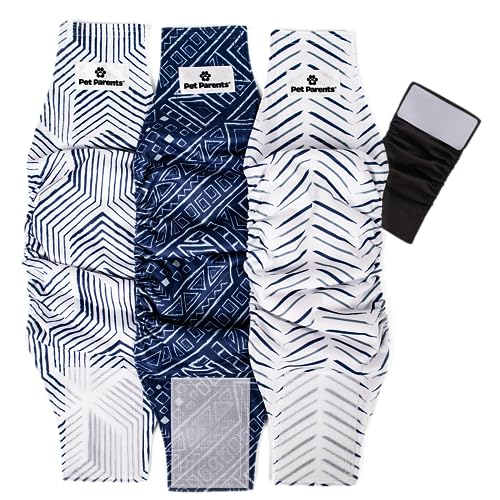 Washable Belly Bands for Male Dogs (Small (13-16") / Kahuna)