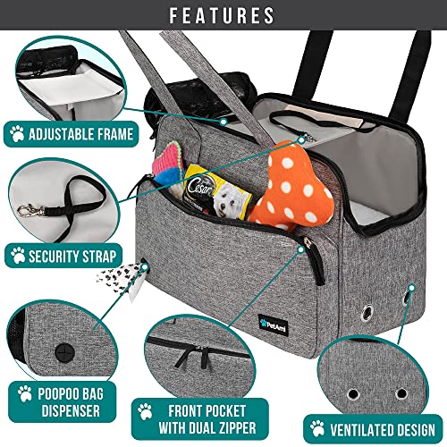 Small Dog Purse Carrier (Heather Gray)