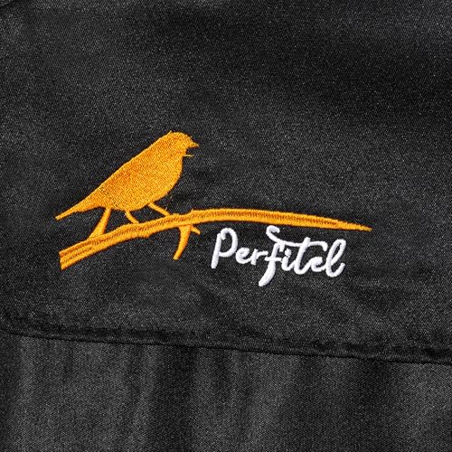 Small Black Good Night Blackout Bird Cage Cover (18"L x 14"W x 40"H)