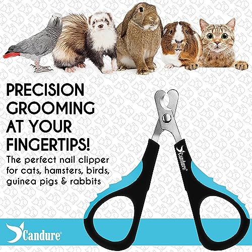 Cat Nail Clipper Stainless Steel Cat Claw Trimmers for Rabbits (Darkblue / Small pets)