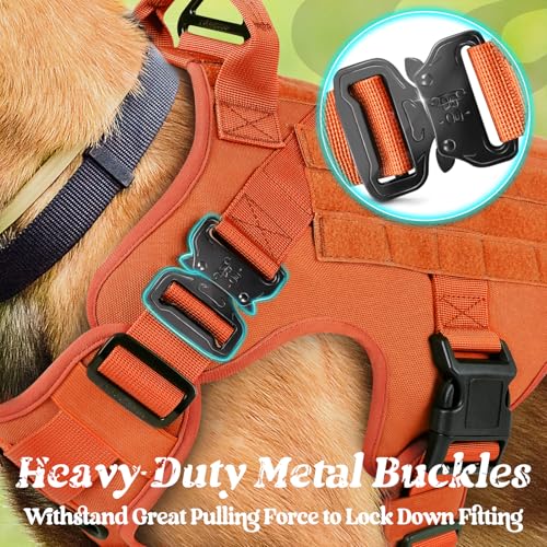 Tactical Dog Harness for Medium (Orange / Medium)