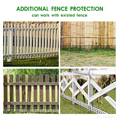 24x15 inch No Dig Animal Barrier Fence (20 pack 24x15-inch black)