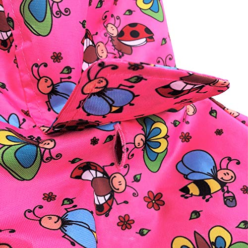 for Small Pet Cat Dog Raincoat Hoodie Coat Waterproof Rain Jacket Rainwear (PINK / L: Chest - 20", Length - 16")
