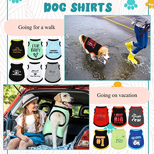 12 Pcs Dog Shirts (Large)