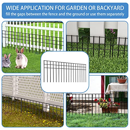 32x10 inch No Dig Animal Barrier Fence (32x10-20P black)