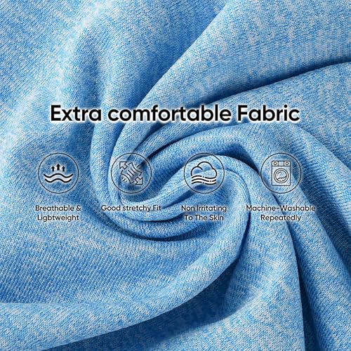 3 Pack Lightweight Sun Protection Dog Shirt Breathable Sleeveless Dog T Shirts Extra Soft Top Tank Dog Clothes for Outdoor Activities (Navy Blue + Light Blue + Sky Blue / XL (Back: 18.5",Chest: 24.4", Neck 16.5"))