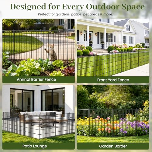 No Dig Garden Fence Outdoor for Yard (32 in(H) X 11.8 ft(L))