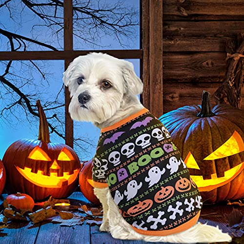 5 Pcs Halloween Dog Clothes Pet Dog Shirt Costume (S)