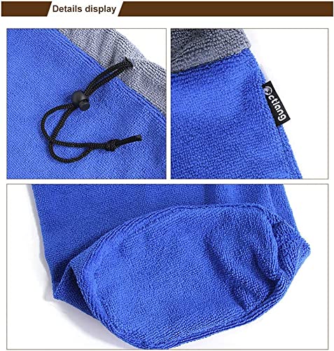 2 Pack Ferret Bath Towel Bag (Blue+Grey)