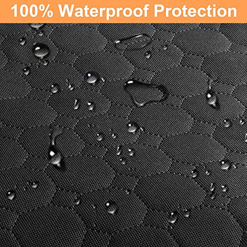 Dog Car Seat Cover for Back Seat (Black / Standard (54" W x 55" L))