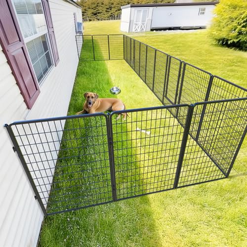 Rollick Dog Playpen with Fence (Black / 50"H)