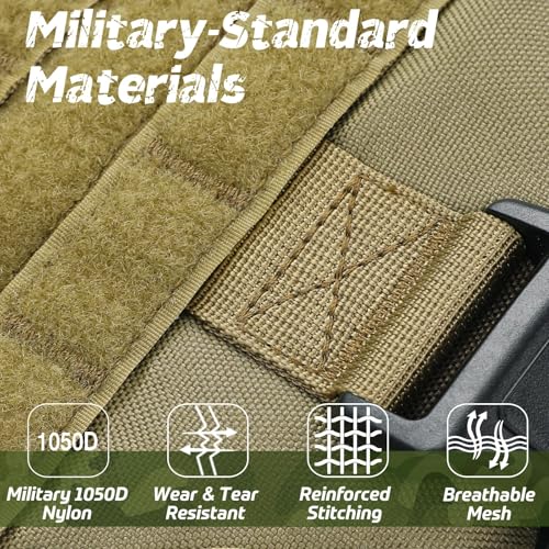Tactical Dog Harness for Medium (Brown / Medium)