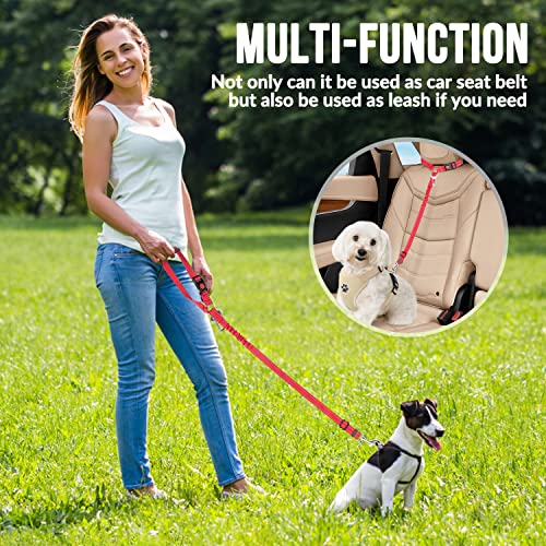 Dog Seat Belt for Car (C.Red)