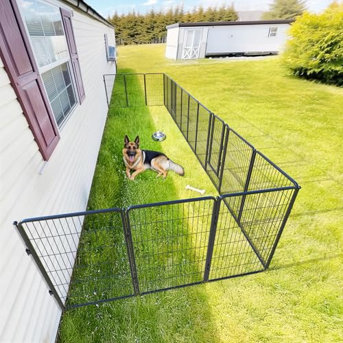 Rollick Dog Playpen with Fence (Black / 45"H)