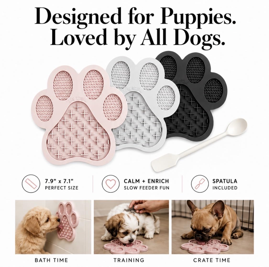Calm Lick Mat for Dogs (Black)