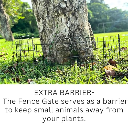 Garden Fence Animal Barrier (Black x 10)