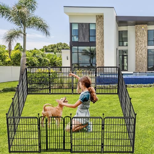 Garden Fences with Gate (32''(H)-16panels-35.4ft(L))