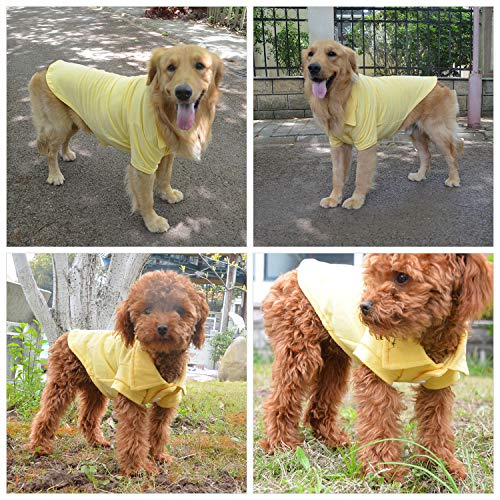 Basic Dog Polo Shirts Premium Cotton (XXL (-55lbs) / Yellow)