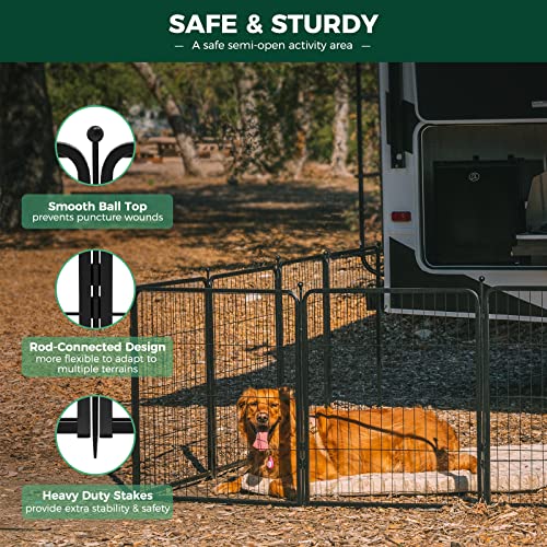 Rollick Dog Playpen (Black / 45"H)
