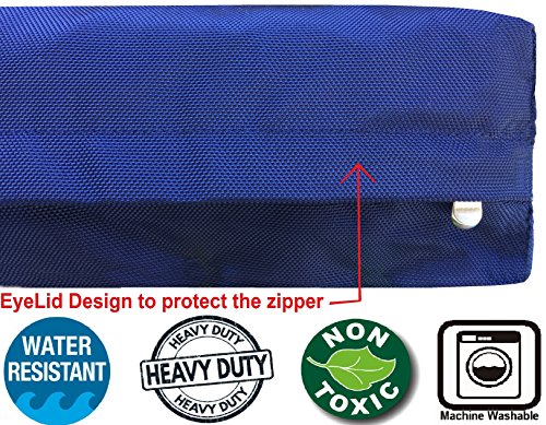 Memory Foam Dog Bed (Large 41" Length X 27" Width / Ballistic in Blue)