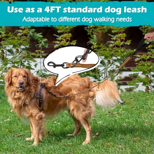 Two Point Control Dog Leash (Brown)