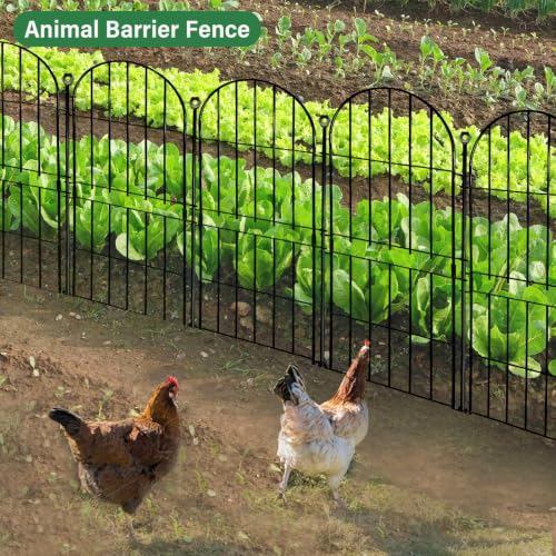 Decorative Garden Fence (Black / 31 in(H))