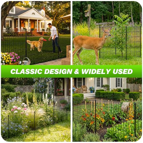 15 Panels No Dig Decorative Garden Fence (40 in(H)×29.5in(L))