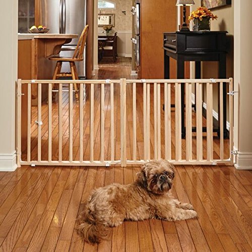Extra Wide Swing Pet Safety Gate (Wood / Extra Wide)