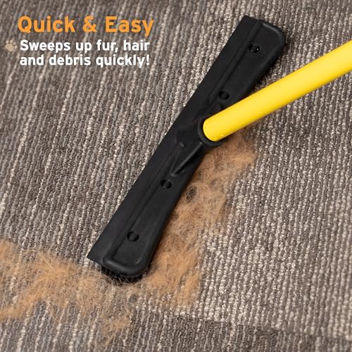 Pet Hair Removal Rubber Broom (61" Telescopic Handle)
