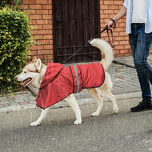 Waterproof Dog Raincoats (X-Large / Red)