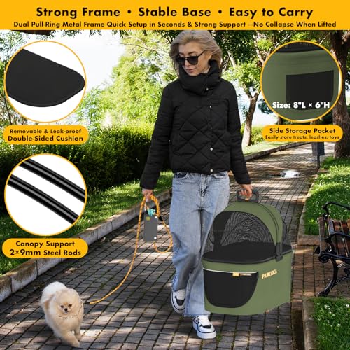 Pet Stroller 4 (Forest Green)