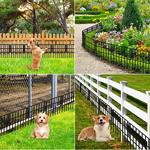 Garden Fencing Animal Barrier 24 ft (24 ft (L) × 13 in (H), 24 Pack)
