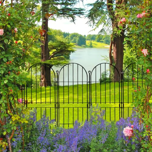 Decorative Garden Fence (Black / 31 in(H))