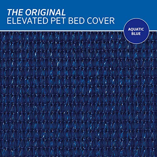 The Original Coolaroo Elevated Pet Bed Replacement Cover (Aquatic Blue / Medium / Medium)