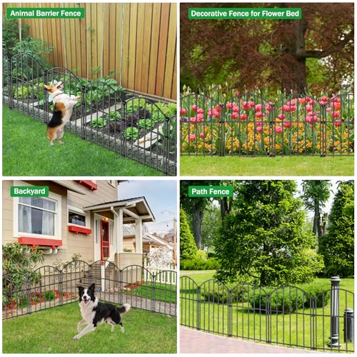 No Dig Garden Fence Panels (17in(H) x 31.5ft(L))