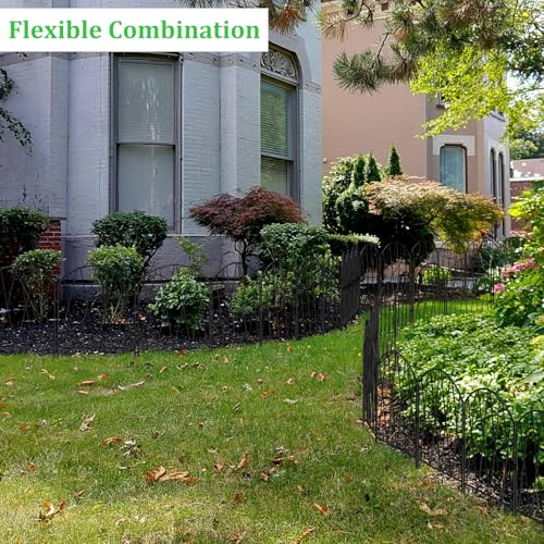 10 Pack Decorative Garden Fence Animal Barrier (10 Pack,10.3 ft (L) x 15.9 in (H))