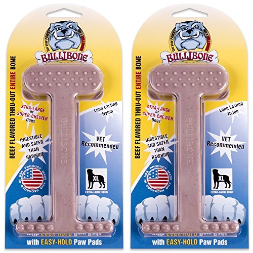 Nylon Dog Chew Toy for Aggressive Chewers (XL - 2 Pack)