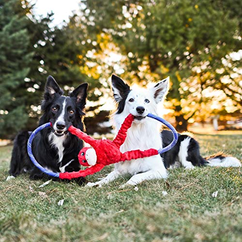 RopeTugz Durable Dog Pull Rope Toy (Red / 28 x 5 x 5 in)