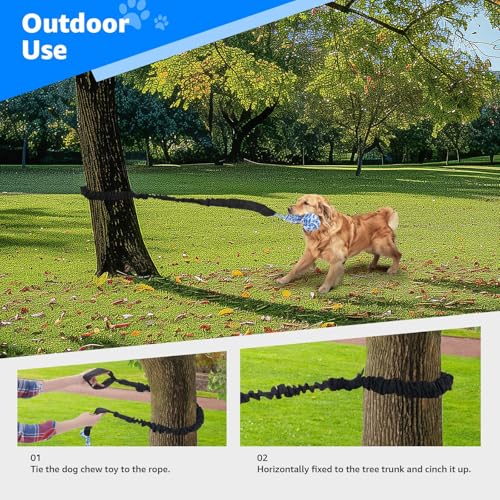 Outdoor Bungee Tug Toy (Blue+Orange)
