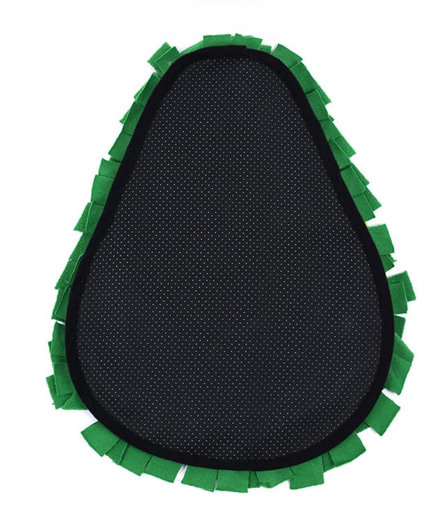 Ferret Cats Snuffle Mat Fleece Foraging Mats Interactive Feeding Toy Small Animal Rabbit Guinea Pig Rat Hamster Anti Slip Treat Dispenser Slow Feeder (Avocado)