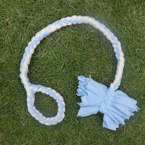 Braided Fleece Dog Tug Toy (Blue)