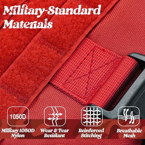 Tactical Dog Harness for Large (Red / X-Large)