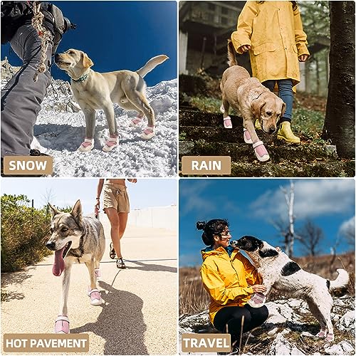 Dog Boots for Large Dogs (Light Pro / Width 1.57 in)