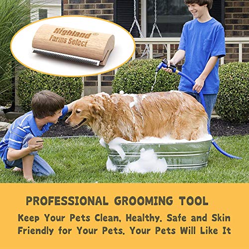 Professional Deshedding Grooming Tool for Dogs & Cats (L)