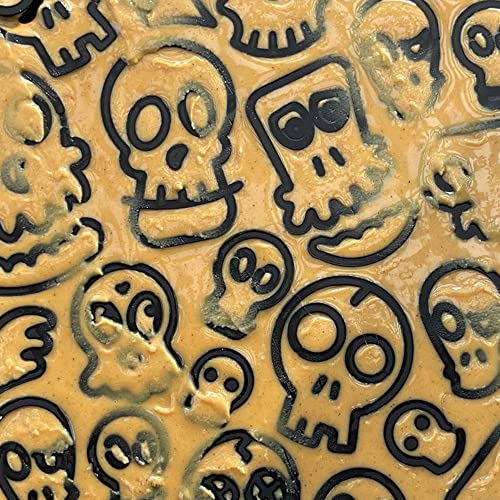 Zombie eMat Durable Lick Mat Feeder Made in USA from Non (Zombie Black / Large)