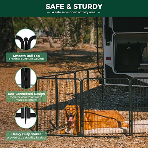Rollick Dog Playpen (Black / 50"H)