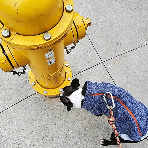 Zip Up Fleece Dog Sweater (Large chest (~20") / Gray Wash)