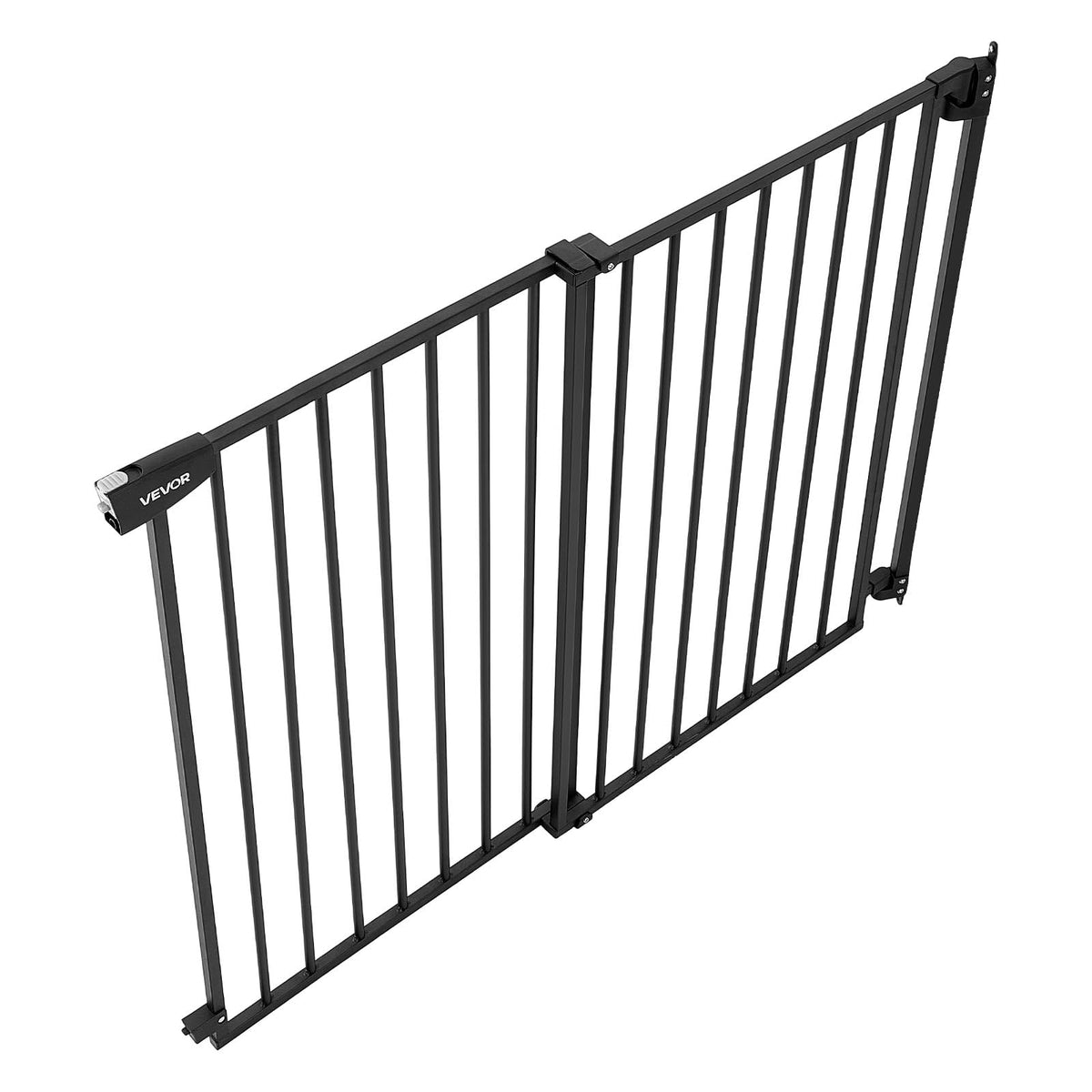 Pet Gate for Stairs (Black / 31-48" Wide x 30" Tall)