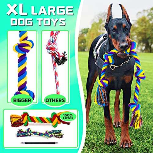 Dog Rope Toy for Medium Dogs (14 Packs / Large)