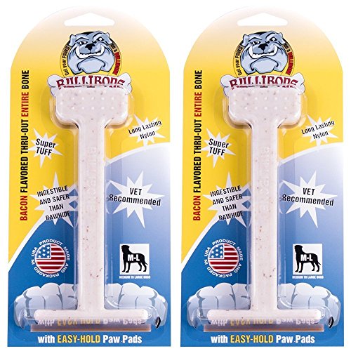 Nylon Dog Chew Toy for Aggressive Chewers (Large - 2 Pack)